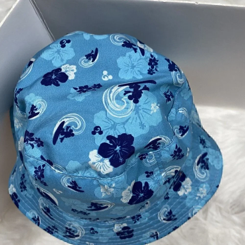 DISNEY PARKS Reversible Toddler Bucket Hat 52cm It’s A Shore Thing Blue